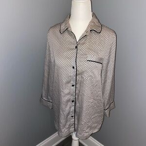 NWOT KATE SPADE pajama button down shirt size XS